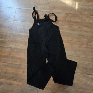 Lucy & Yak Black Women's Corduroy Overalls - Classic Casual